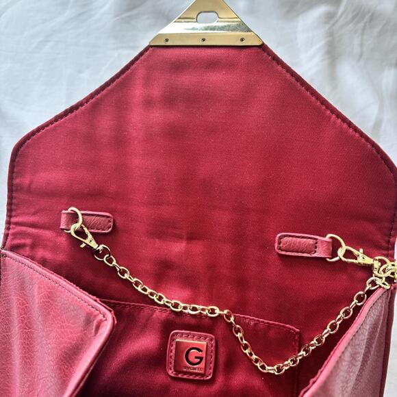 Red Leather Guess Bag Dm 7837 - Picture 4 of 5